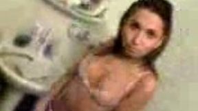 Busty girlfriend from Azerbaijan shows off her body in lingerie
