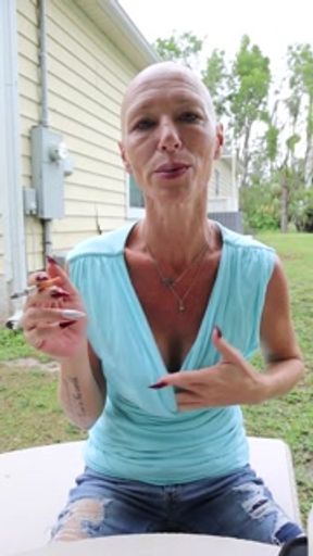 My Bic Bald Head and Smoking