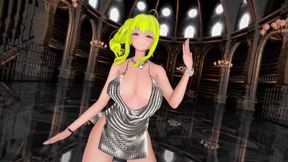 Azur Lane St. Louis Half Nude Dance Nayeon-pop Hentai Mmd 3D Blonde Hair Color Edit Smixix