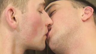 Gay bf with sexy feet fucks a twink in the gaping asshole