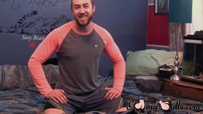 Affable stud John Powers unloads hot sticky cum from his huge manhood