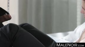 Black tailor Jason Vario fucks his handsome customer hard with BBC